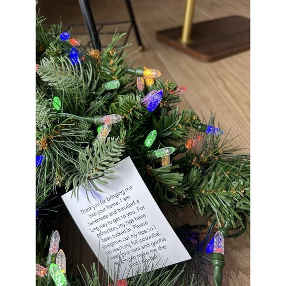 Bethlehem Lights 36" Prelit Swag w/ Color Flip LEDs Green Holiday Decor - Picture 7 of 12